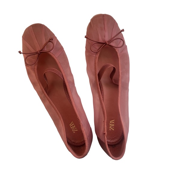 Zara Mesh Ballet Flats - Picture 2 of 4